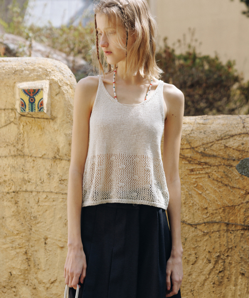 Lizzy knit sleeveless (ivory)