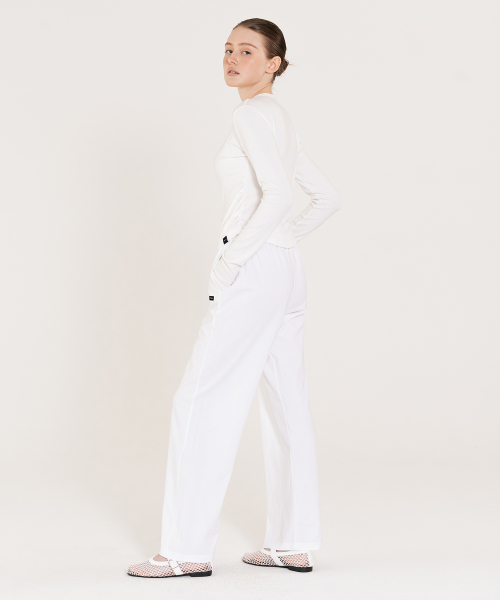 Compact slim Cardigan белая