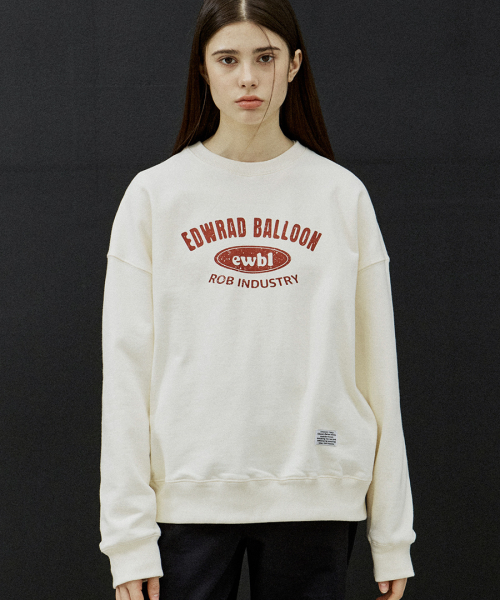 Sweatshirt with Crack logo - Cream