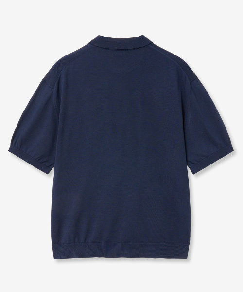 Легкий трикотажный поло (NAVY)
