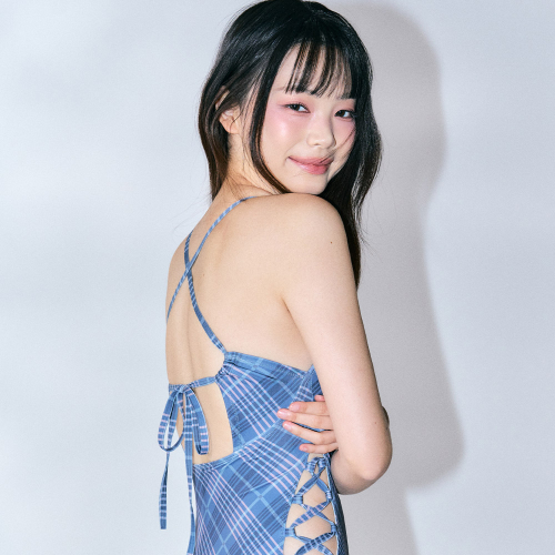 клеткаered Monokini [NAVY]