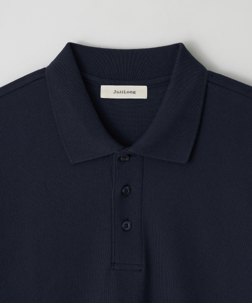 JN156 Pique Three Button Polo футболка - NAVY