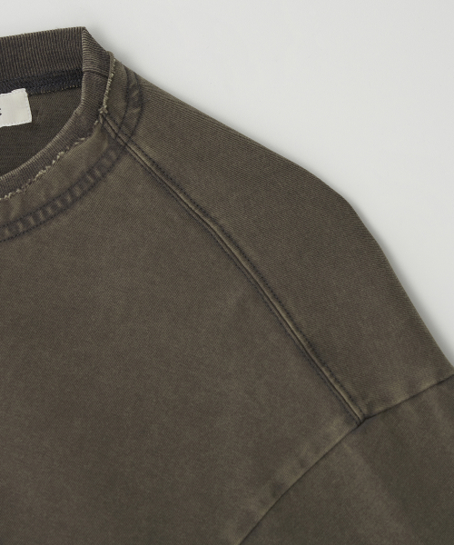 JN103 Distress Old футболка - KHAKI BROWN