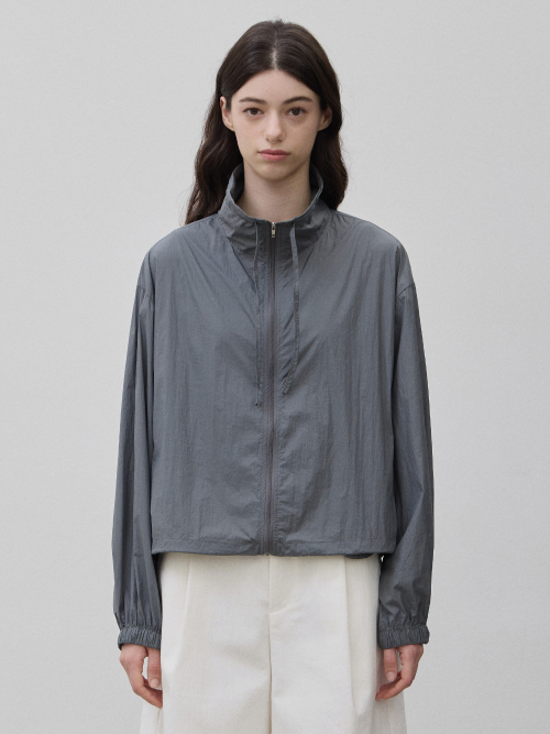 Мягкая ветровка + юбка с оборками SET Gray