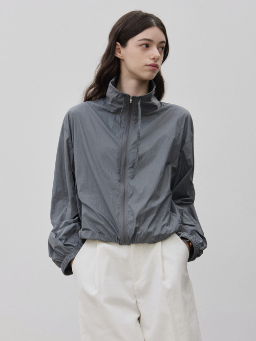 Мягкая ветровка + юбка с оборками SET Gray