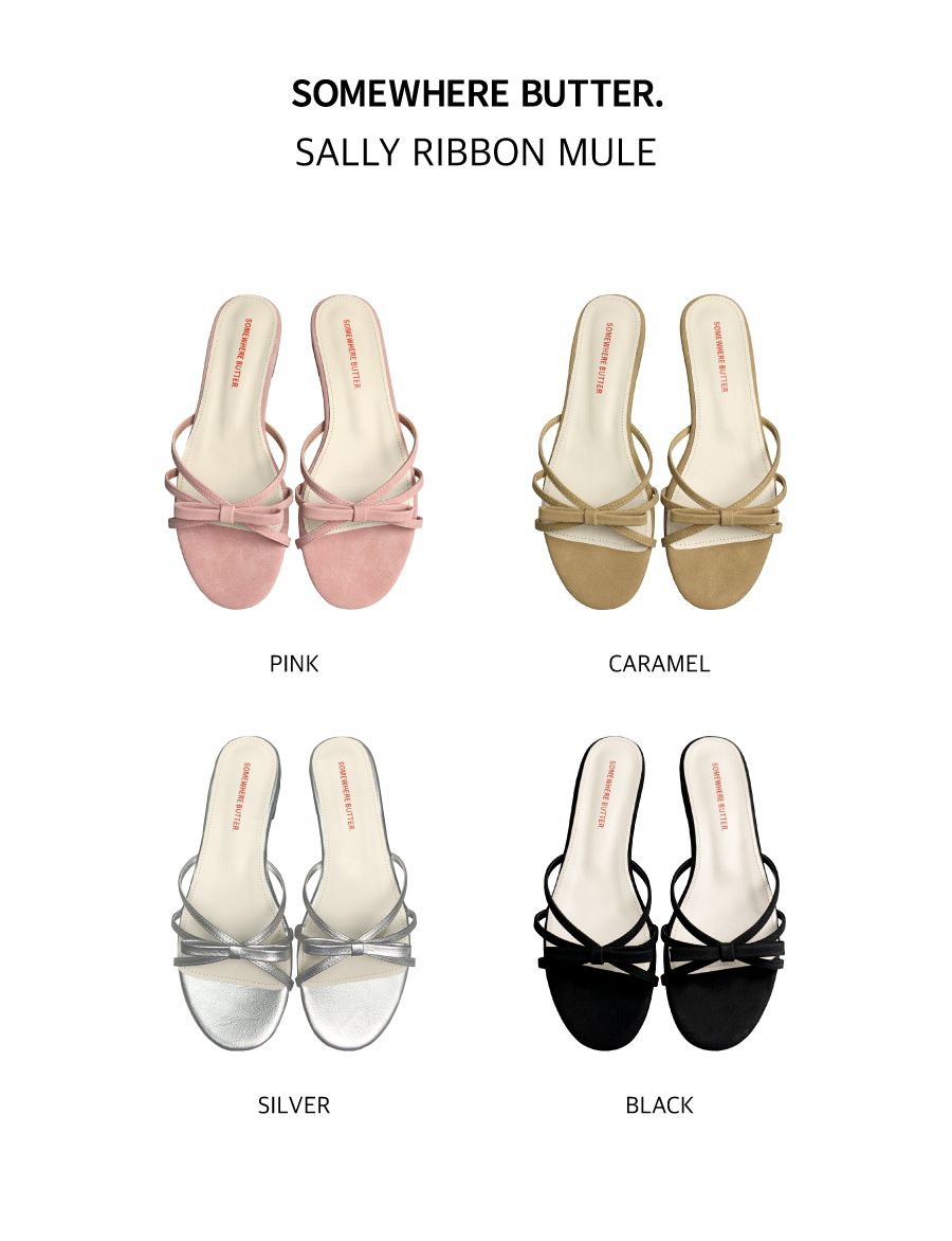 SOMEWHEREBUTTER ■ Sally Ribbon Mule MUSINSA | SOMEWHEREBUTTER Sally Ribbon Mule - 4Color