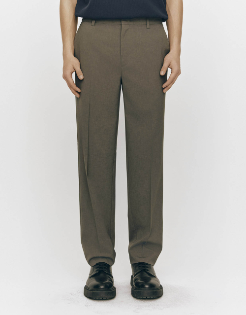Легкие в уходе брюки-слаксы tapered 115516 [5 colors]