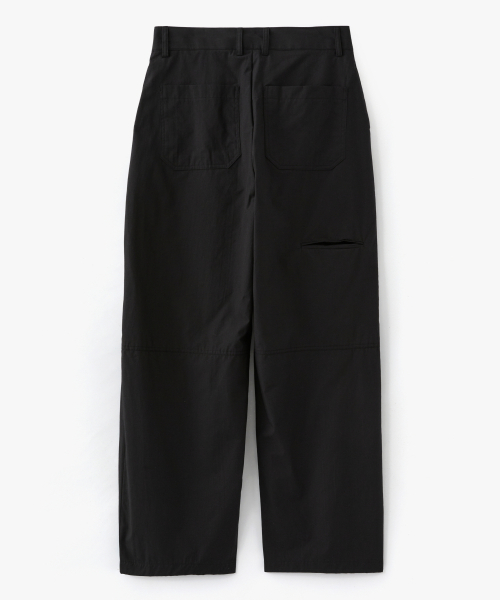 Широкие льняные брюки Stay с одной складкой, Black