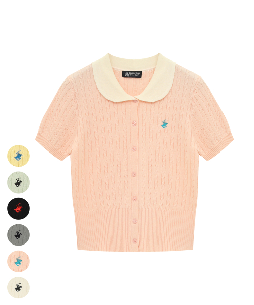 Женский трикотажный кардиган с круглым воротником 6Color TK005
