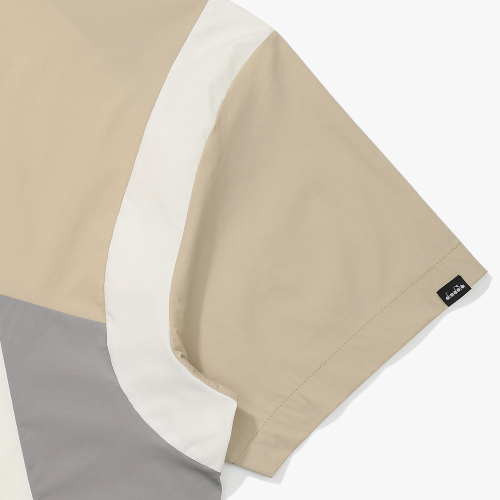 Aquadune стрейч тканый анорак с коротким рукавом BEIGE