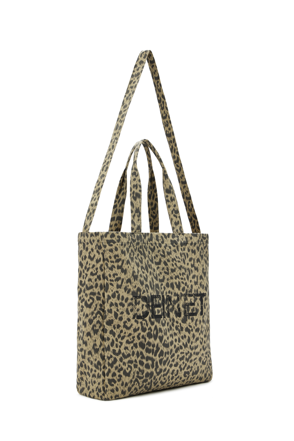 다이닛(DEINET) DEINET LOGO TWO WAY ECO BAG IN LEOPARD - 사이즈