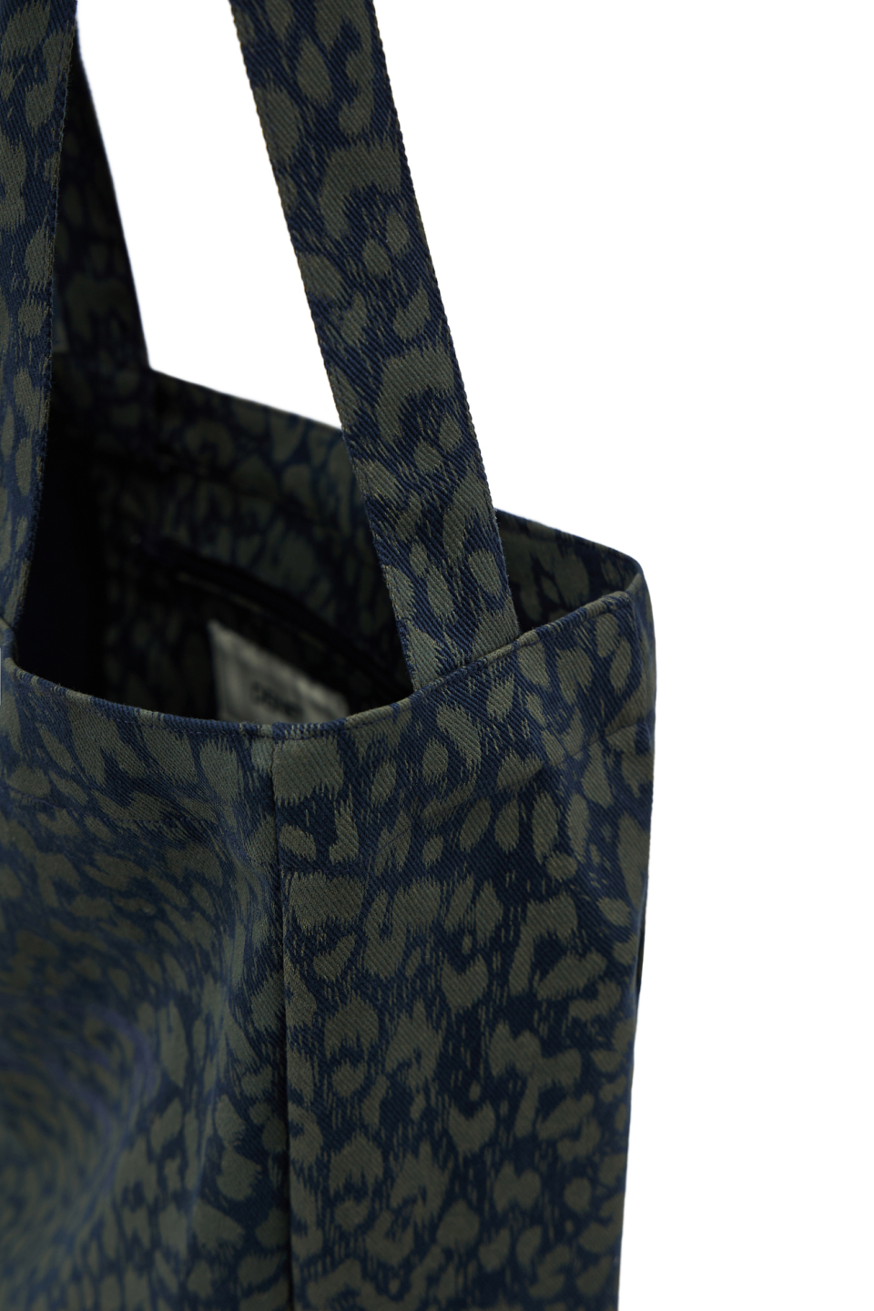 [DEINET] DEINET LOGO TWO WAY ECO BAG ★大人気★ DEINET LOGO TWO WAY ECO BAG IN NAVY LEOPARD - 감도 깊은 취향