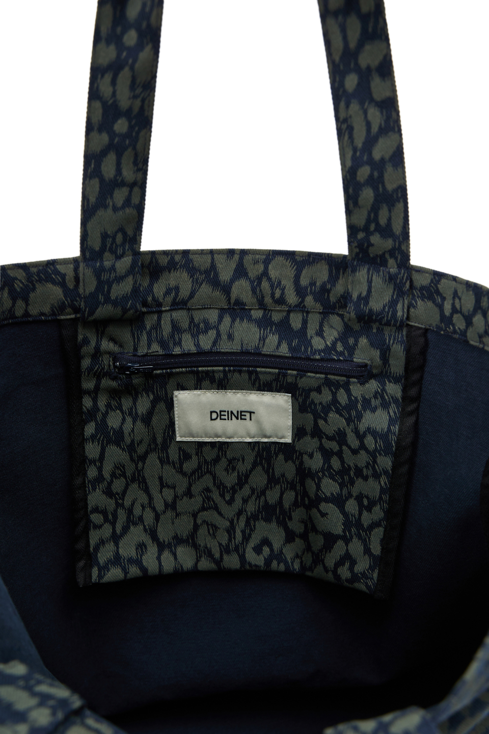 DEINET LOGO TWO WAY ECO BAG IN NAVY LEOPARD - 감도 깊은 취향