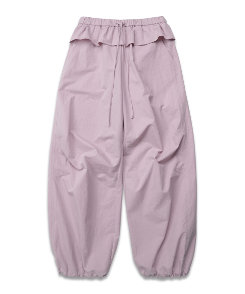 Frill Edge Nylon брюки in Light розовая