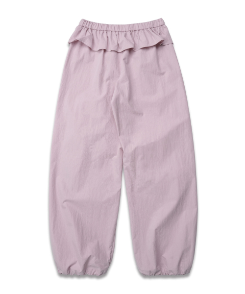 Frill Edge Nylon брюки in Light розовая