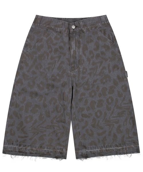 Джинсовые шорты бермуды XP281 Leopard Carpenter (GRAY)