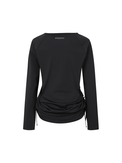FreshVent женский свободный шир накидка (BLACK)