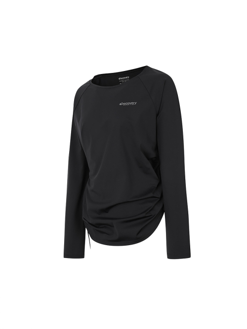 FreshVent женский свободный шир накидка (BLACK)