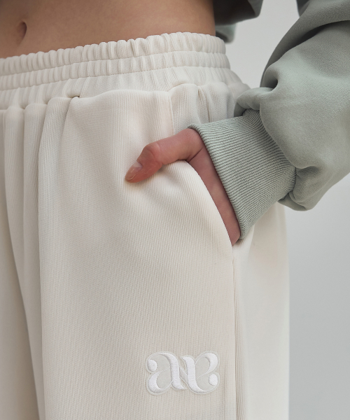 TASELE WIDE BANDING SWEAT PANTS_NSTR518