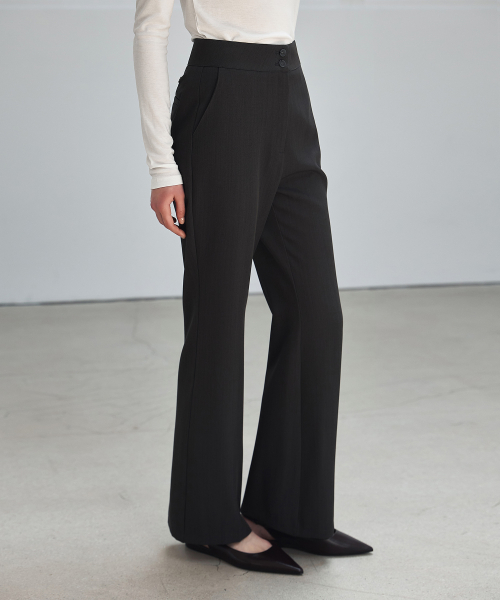 TWO-BUTTON BOOTCUT SLACKS_NSSL519