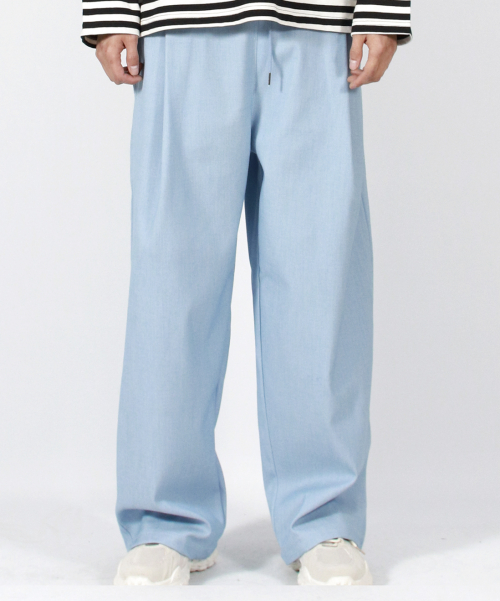 M VINTAGE DENIM WIDE PANTS LIGHT BLUE