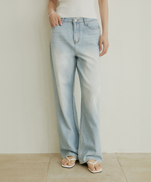Soft touch cotton jean - lightblue