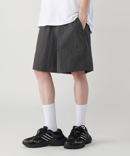 Nylon Wide Cool Shorts Capri Shorts 6 Colors
