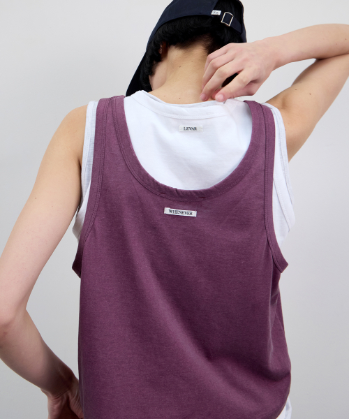 3-way Layered Sleeveless Pack - Dusty Plum