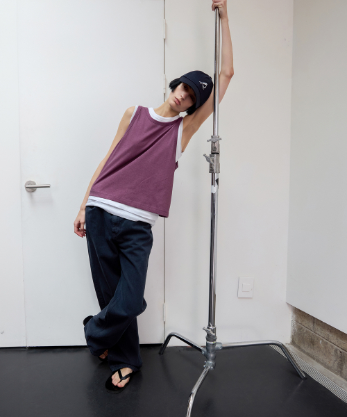 3-way Layered Sleeveless Pack - Dusty Plum