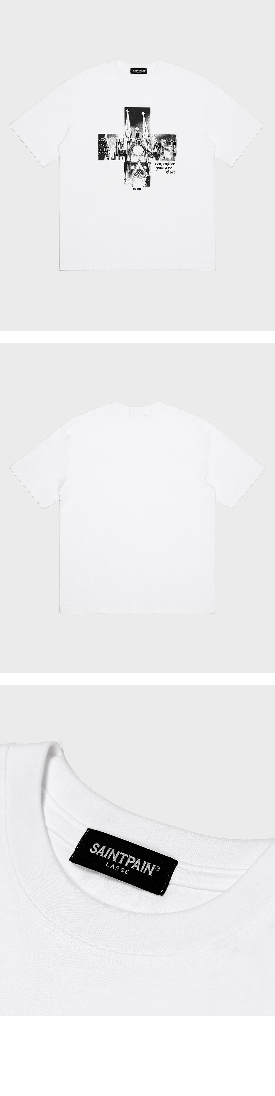 日本未入荷SAINTPAINのSP Future Cross Short Sleeve T-shirt MUSINSA | SAINTPAIN SP Future Cross Short Sleeve T-shirt White