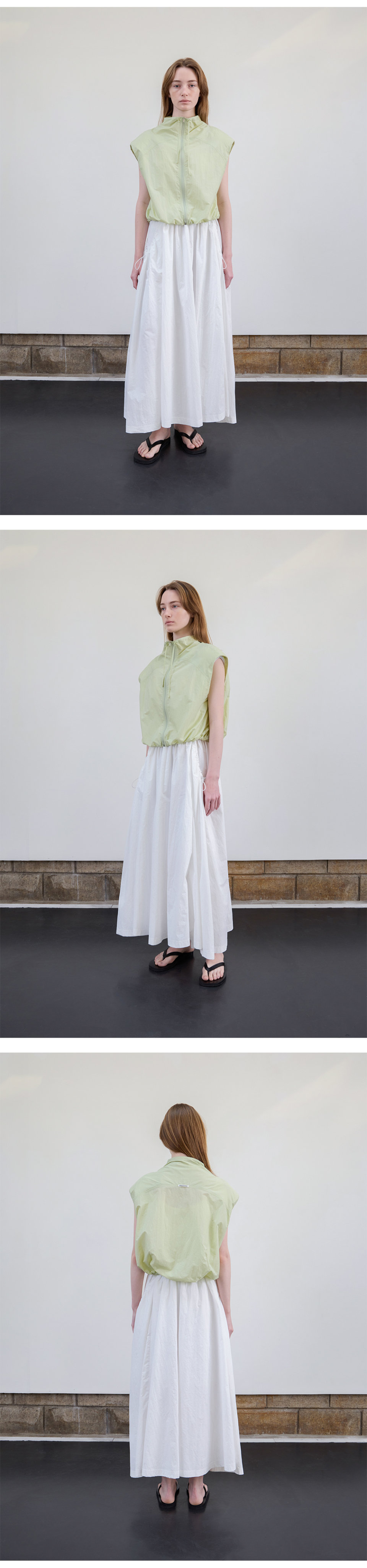 LEVAR ♥ Cool Breeze Sleeveless Anorak /追跡付 MUSINSA | LEVAR Cool Breeze Sleeveless Anorak - Off White