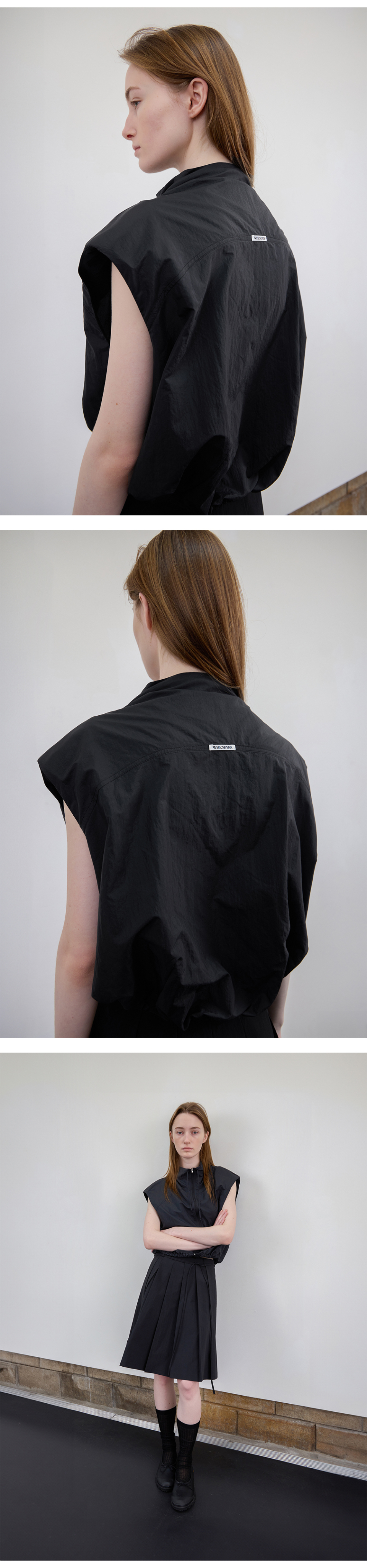 MUSINSA公式 | LEVAR Cool Breeze Sleeveless Anorak - Black