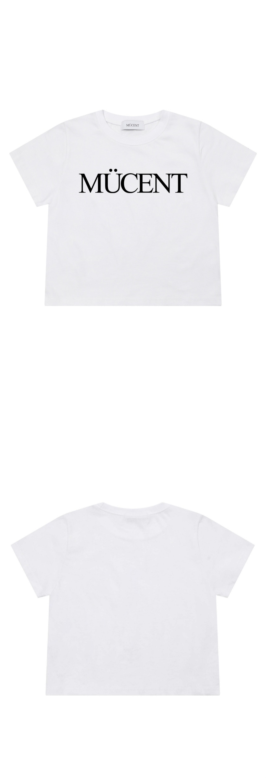 MUSINSA | MUCENT Lettering Short Sleeve T-shirt (2 Colors)