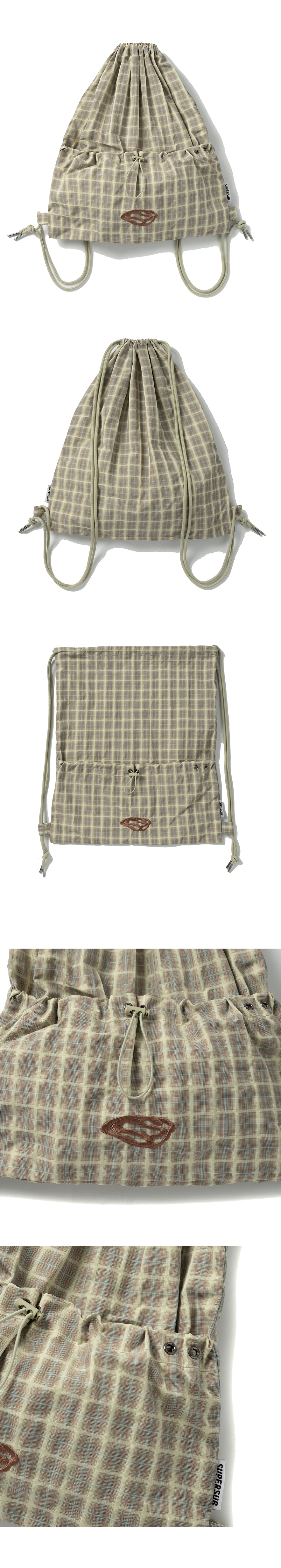 [SUPERSUB] SWAVER CHECK STRING BACKPACK /追跡付 swaver check string backpack - green | ファッション通販