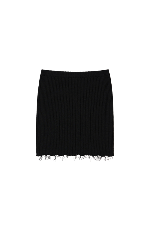 DEINET BUTTON POINT TOP IN BLACK