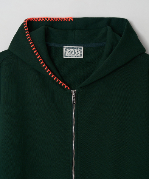 R STITCH HOOD ZIP-UP