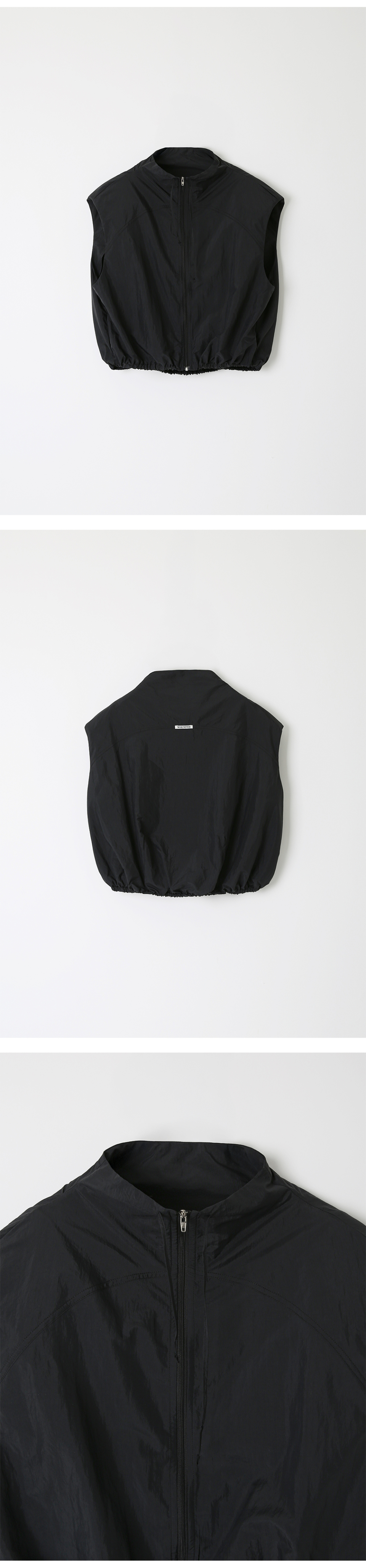 MUSINSA公式 | LEVAR Cool Breeze Sleeveless Anorak - Black