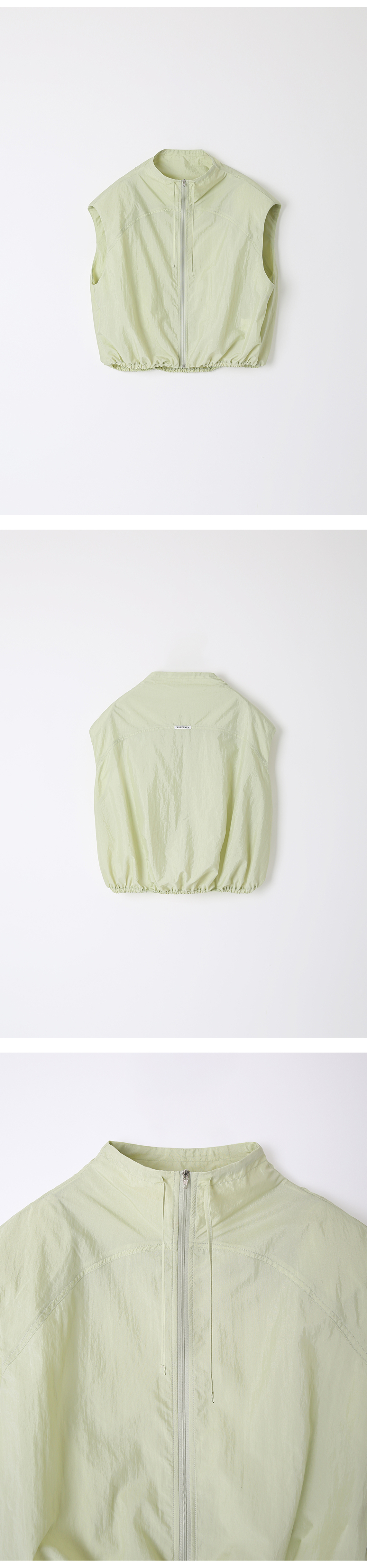 MUSINSA | LEVAR Cool Breeze Sleeveless Anorak - Glowing Lime