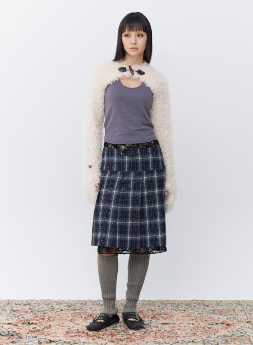 Mitten bolero Ivory