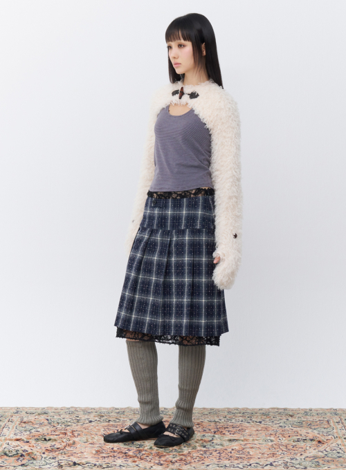 Mitten bolero Ivory