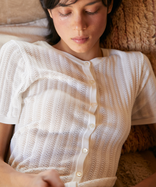 FORMA ROUND NECK CARDIGAN [IVORY]