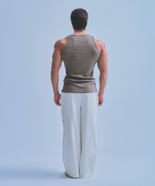 B PENDANT SLICE SLEEVELESS [KHAKI]