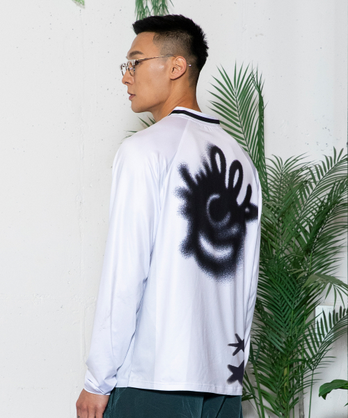 Рашгард с длинным рукавом GT118 Punk Graffiti (WHITE)