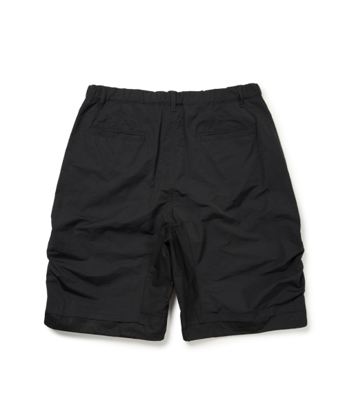 REVERSE TUCK LAYERED SHORTS (BLACK)