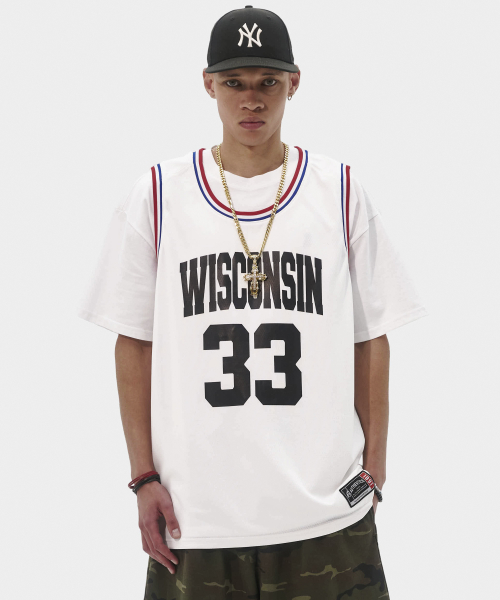 Оверсайз джерси Giant Fit Basketball (White)