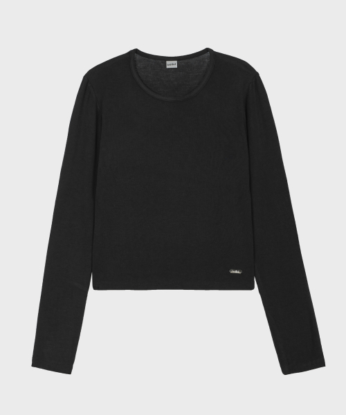 Облегающий лонгслив Essential Black