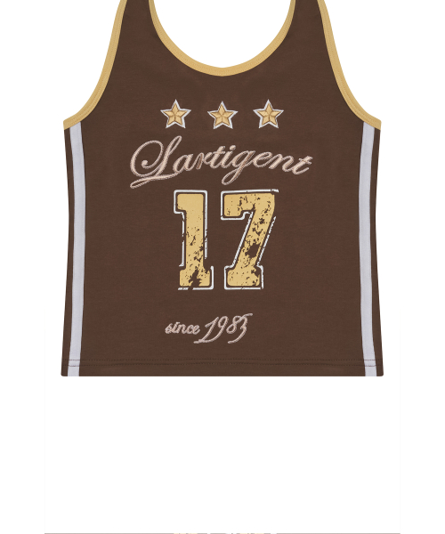 L17 HALTERNECK SLEEVELESS(BROWN)