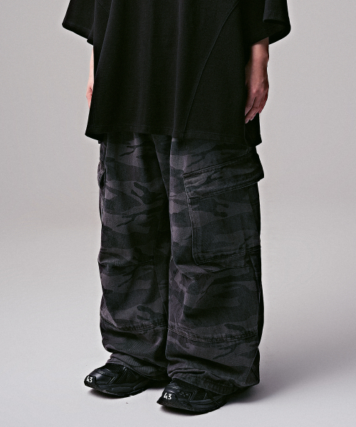 Ginyu Big Pocket Cargo Pants DEEP CAMO