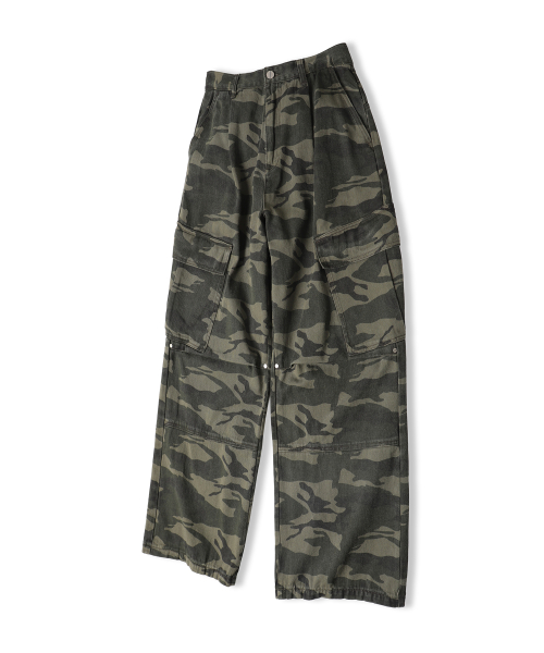 Ginyu Big Pocket Cargo Pants DEEP CAMO