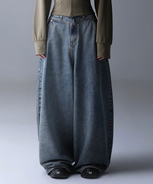 Rothen Wide Denim Pants VINTAGE BLUE